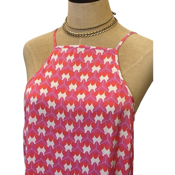 Banana Republic x Milly Collection Pink Orange Tank Top Shirt Women's size S - Picture 2 of 11